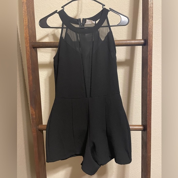 Black Formal Romper - Picture 1 of 4